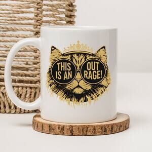 Dungeon Crawler Carl 15 oz Mug Coffee Cup Donut Cat Funny Novel Book 3